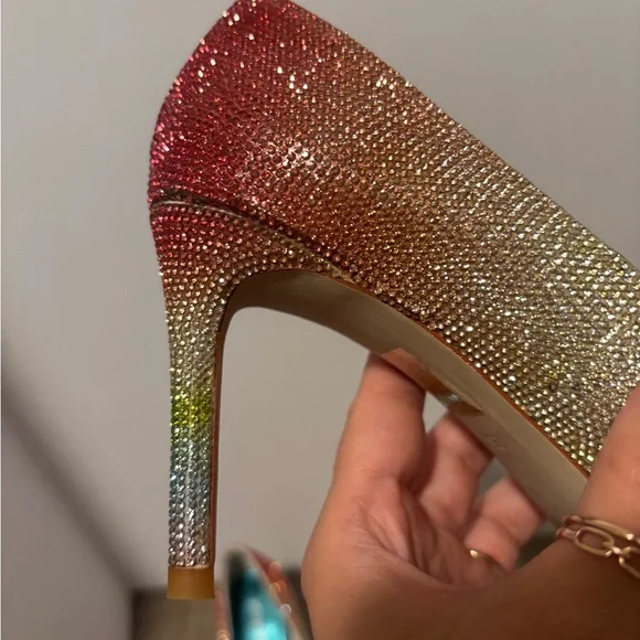 Jeffrey Campbell Rainbow Crystal Heels - Picture 7 of 15